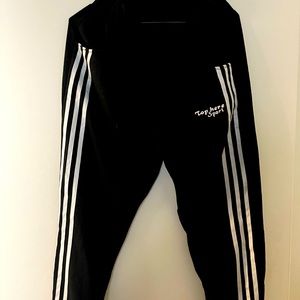 Black small track pants